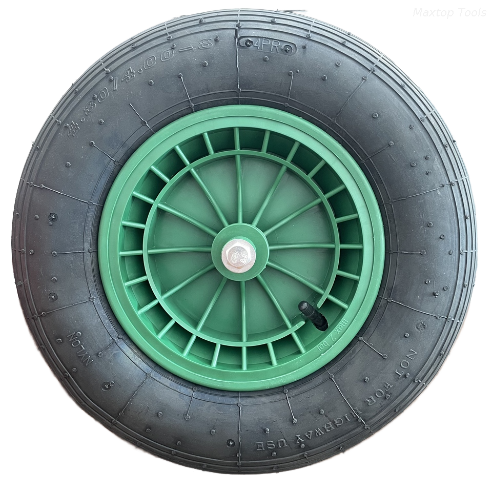 Maysun Factory Hot Sale 4.8/4.00-8 4PR Air-filled Pneumatic Tire Wheel Line Assembly Line Rubber Tread Pattern Wheelbarrow Hand Truck