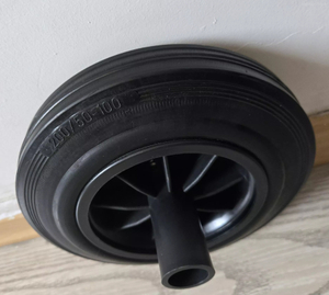 Roues de remplacement robustes pour poubelles ext&eacute;rieures, accessoires de poubelle faciles &agrave; installer et conception Stable