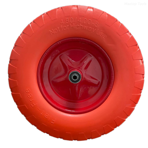 Maysun 4.80x4.00-8 PU փրփուր Flat Free Wheel for Wheel Barrows Trolleys Hand Trucks Նյութերի բեռնաթափման սարքավորումների մասեր