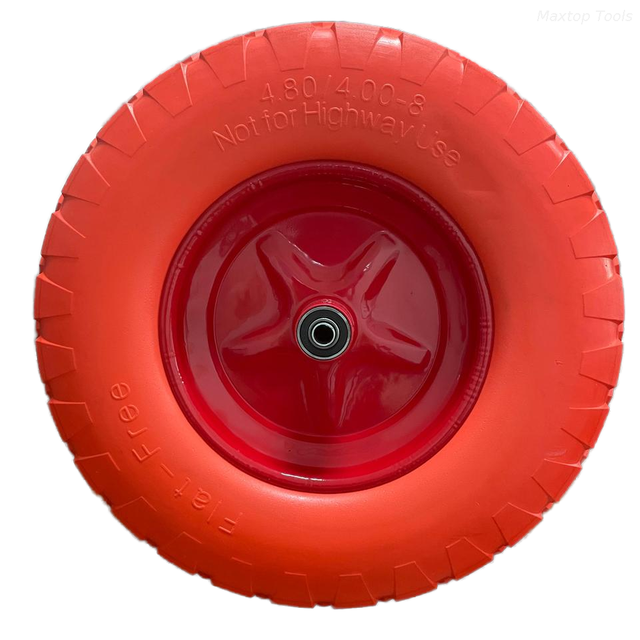 Maysun 4.80x4.00-8 Pu Foof Flat Free wira wira mo te wira barrows Trolleys Tracks Open Taputapu Taputapu