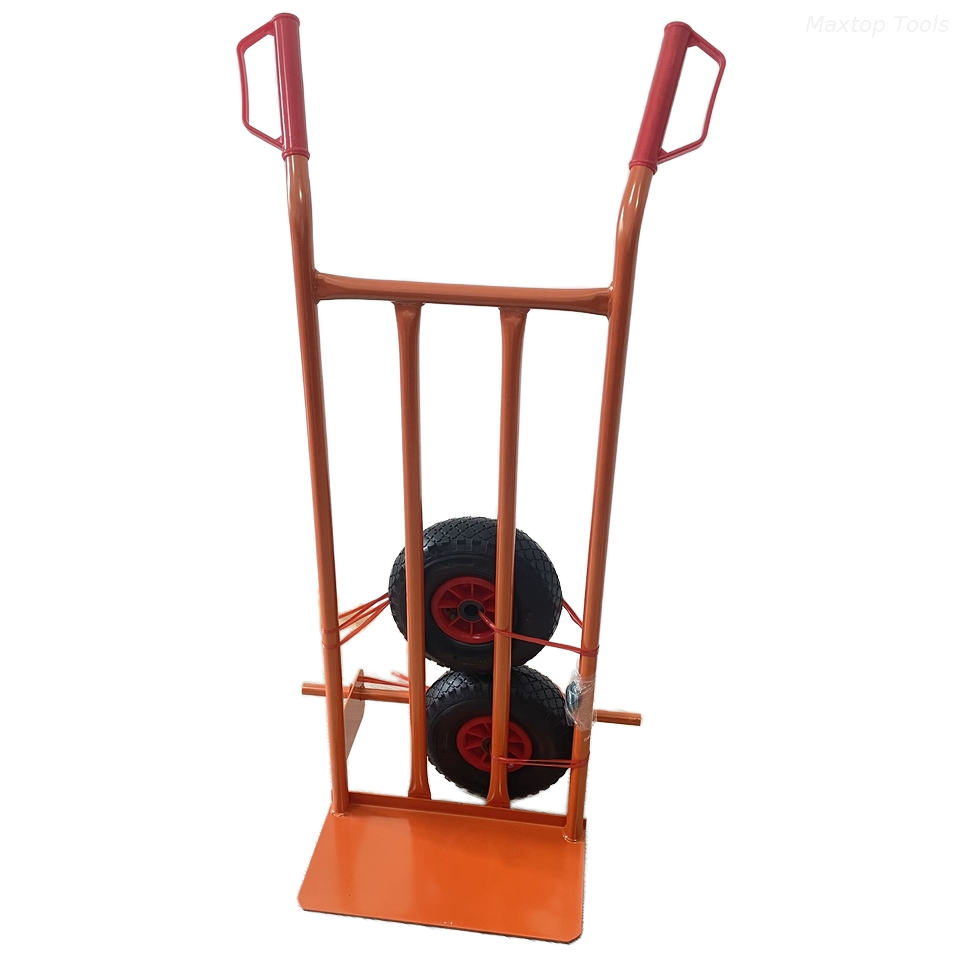 Maysun Pabrik Langsung Struktur Logam Hand Truck Hand Trolley Dengan Roda Karet Pneumatik 3,00-4 2PR