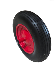 Imeall Miotail bonn Soladach Tubeless 3.50-8 Rotha&iacute; Foam PU le haghaidh Barra Rotha&iacute; Trala&iacute; Trala&iacute; le Bearing