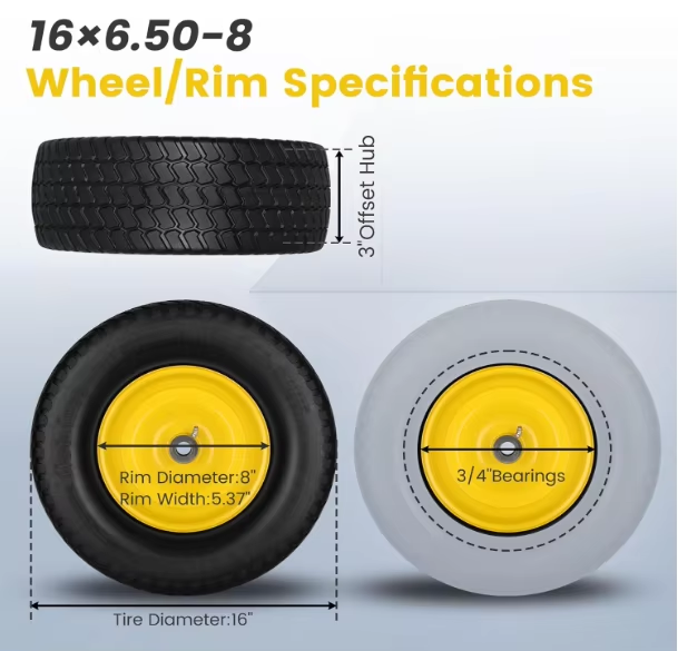 កង់ 6.50-8 សម្រាប់ម៉ាស៊ីនកាត់ស្មៅ