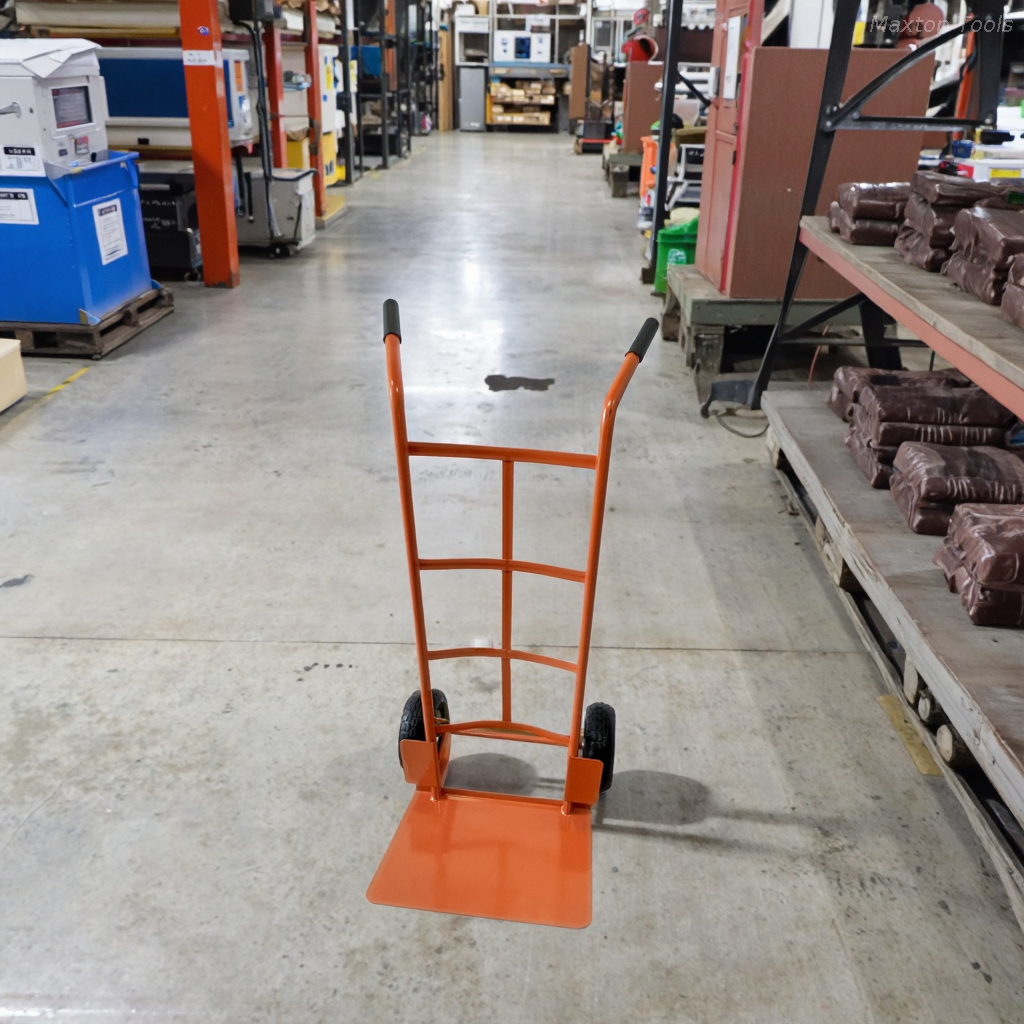 Carrello manuale per carrello a mano con struttura metallica diretta Maysun con attrezzatura per la movimentazione dei materiali con ruote in gomma pneumatica 4.10 / 3.50-4