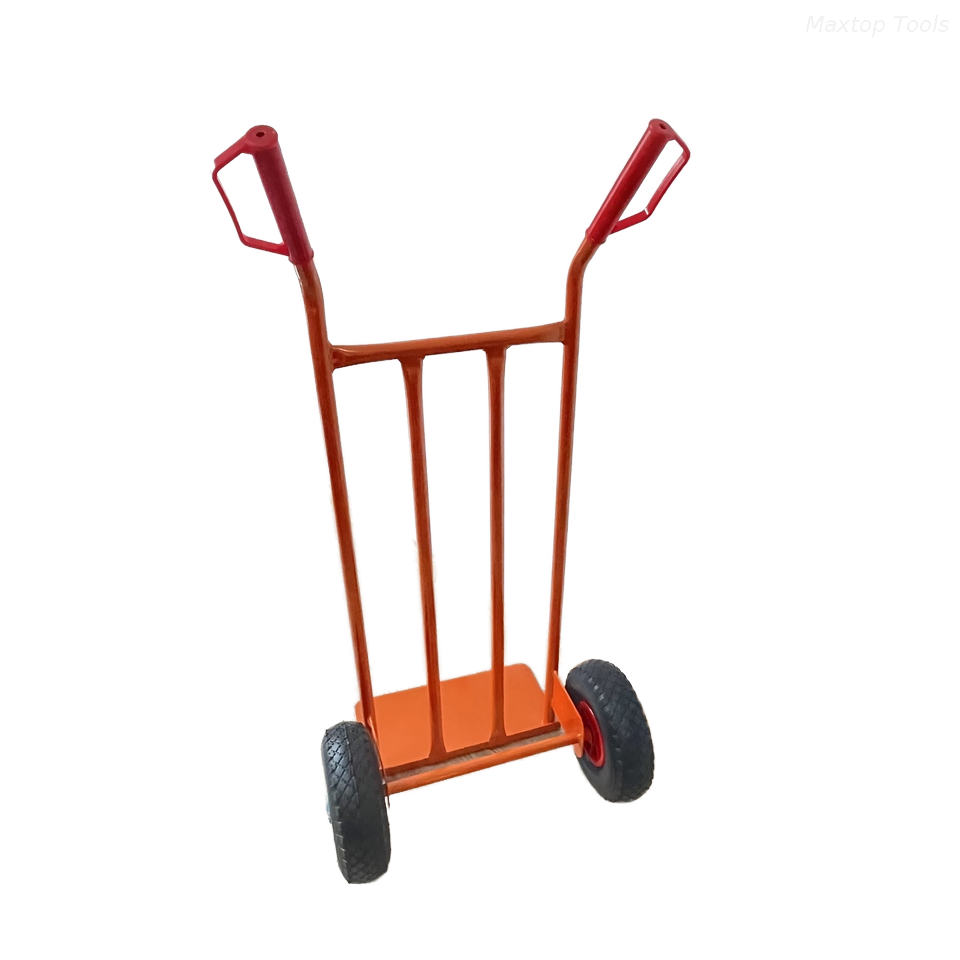 Maysun Pabrik Langsung Struktur Logam Hand Truck Hand Trolley Dengan Roda Karet Pneumatik 3,00-4 2PR