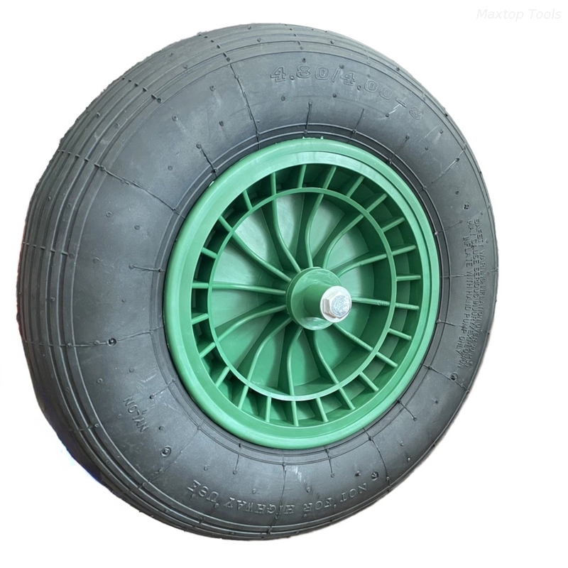 Maysun Factory Hot Sale 4.8/4.00-8 4PR Air-filled Pneumatic Tire Wheel Line Assembly Line Rubber Tread Pattern Wheelbarrow Hand Truck